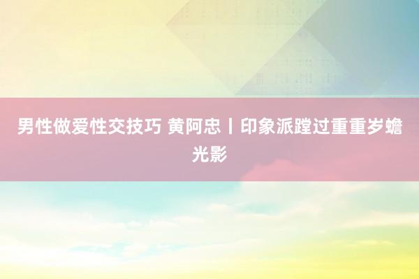 男性做爱性交技巧 黄阿忠丨印象派蹚过重重岁蟾光影