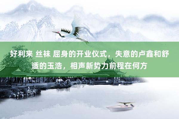 好利来 丝袜 屈身的开业仪式，失意的卢鑫和舒适的玉浩，相声新势力前程在何方