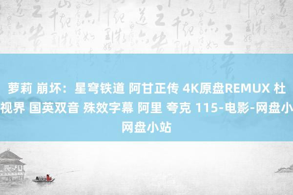 萝莉 崩坏：星穹铁道 阿甘正传 4K原盘REMUX 杜比视界 国英双音 殊效字幕 阿里 夸克 115-电影-网盘小站