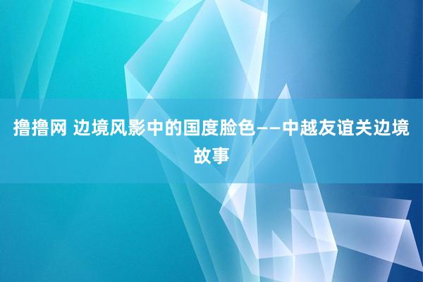 撸撸网 边境风影中的国度脸色——中越友谊关边境故事